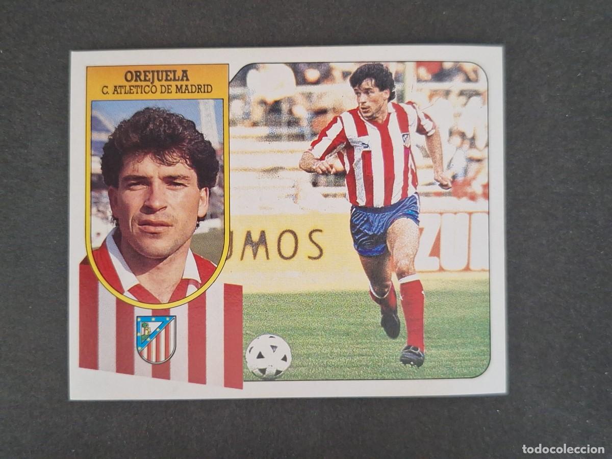 Cromos de f&uacute;tbol: L3 OREJUELA ATLETICO DE MADRID LIGA ESTE 1991 1992 91 92 CARTON SIN PEGAR NUNCA PEGADO