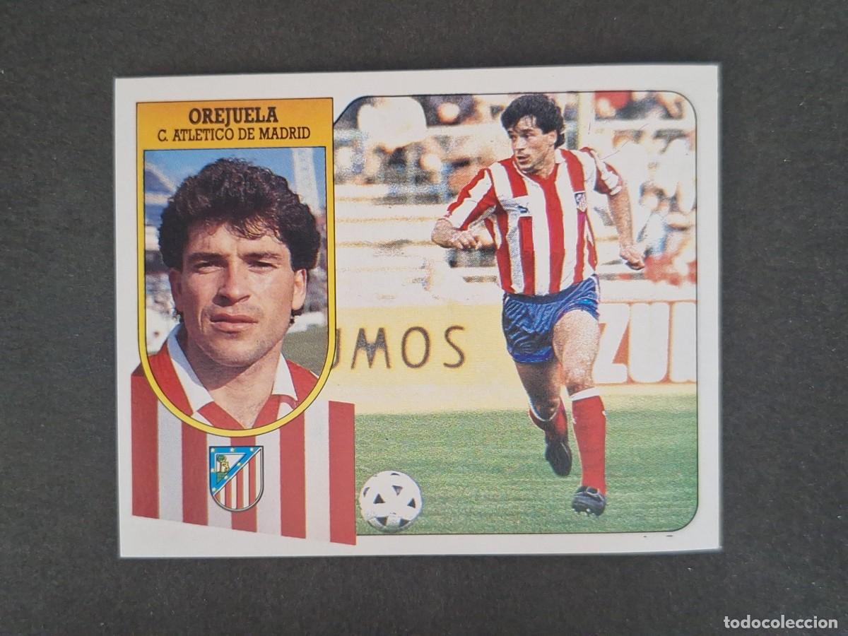 Cromos de f&uacute;tbol: L3 OREJUELA ATLETICO DE MADRID LIGA ESTE 1991 1992 91 92 CARTON SIN PEGAR NUNCA PEGADO