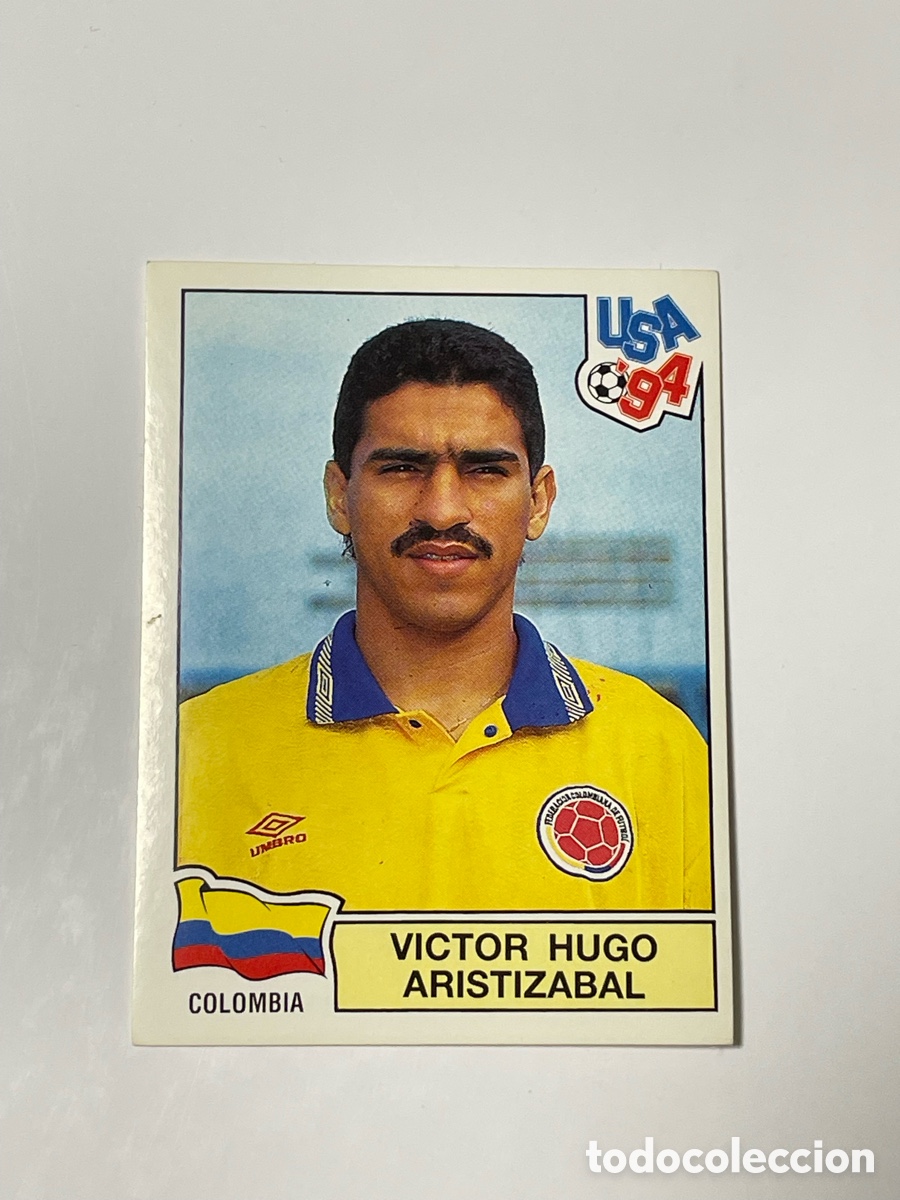 Cromos de f&uacute;tbol: V&iacute;ctor Hugo Aristizabal Colombia Panini Mundial USA 94 #70