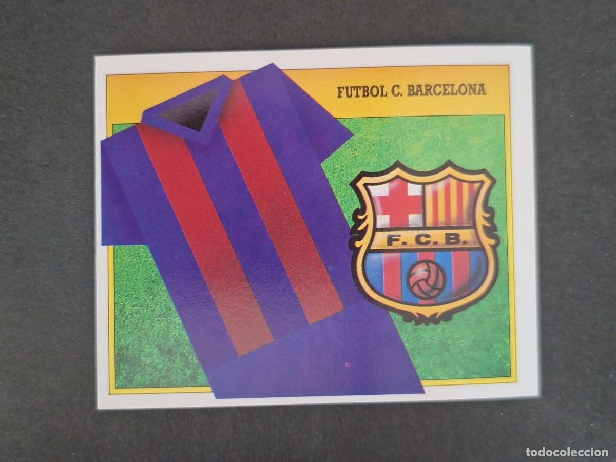 Fu&szlig;ball-Sticker: L3 ESCUDO F. C. BARCELONA LIGA ESTE 1991 1992 91 92 CARTON SIN PEGAR NUNCA PEGADO
