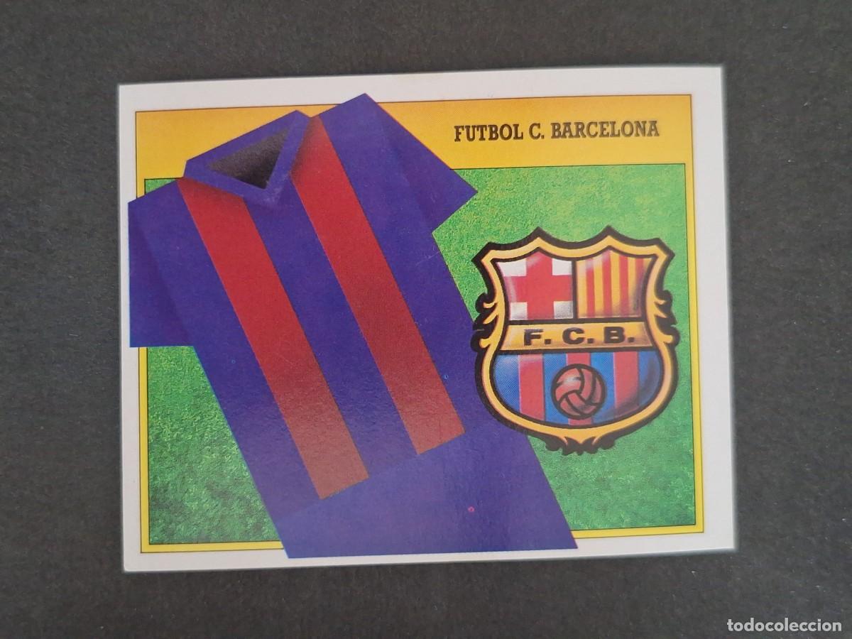 Football Stickers: L3 ESCUDO F. C. BARCELONA LIGA ESTE 1991 1992 91 92 CARTON SIN PEGAR NUNCA PEGADO