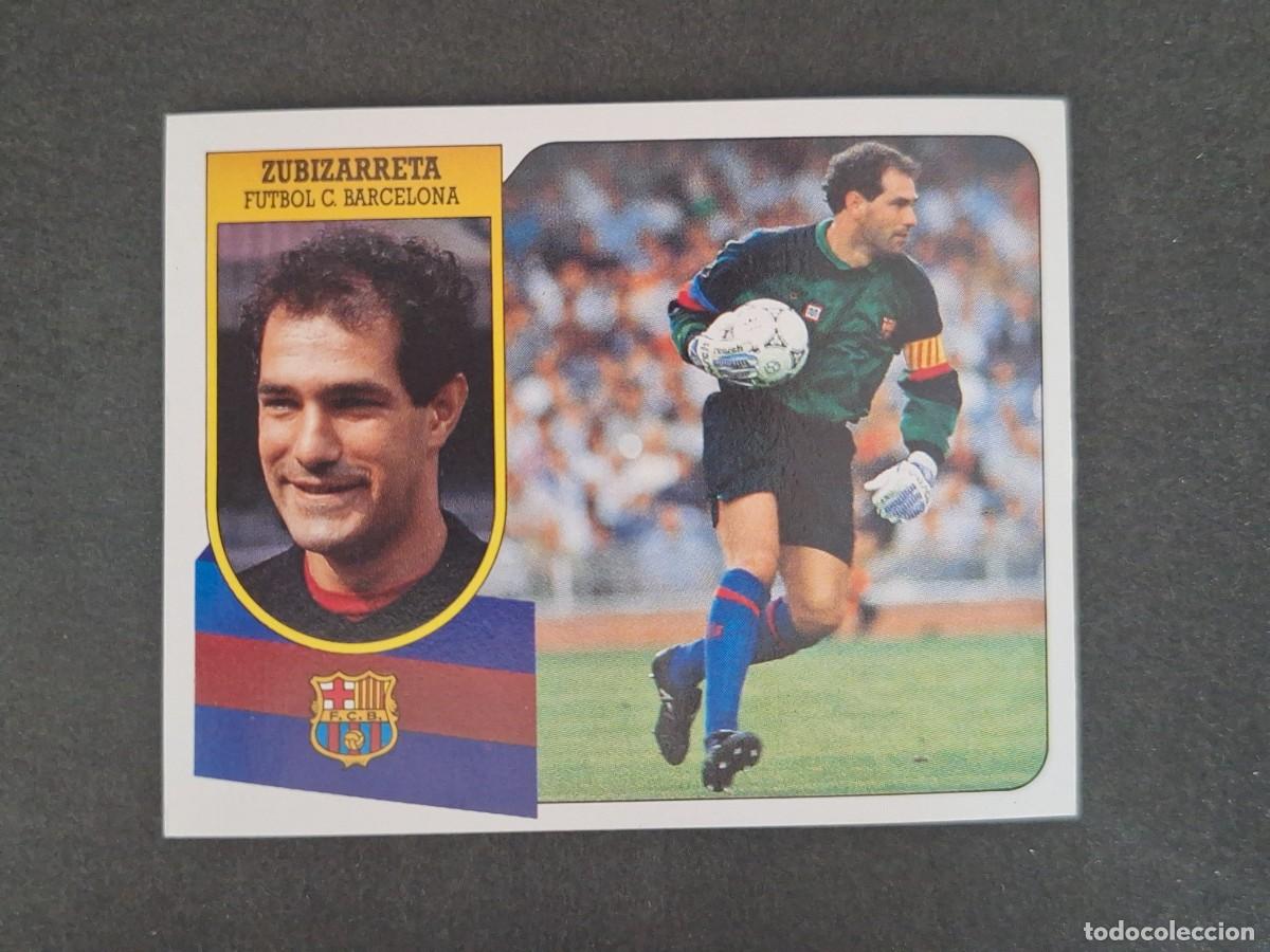 Cromos de Futebol: L3 ZUBIZARRETA F. C. BARCELONA LIGA ESTE 1991 1992 91 92 CARTON SIN PEGAR NUNCA PEGADO
