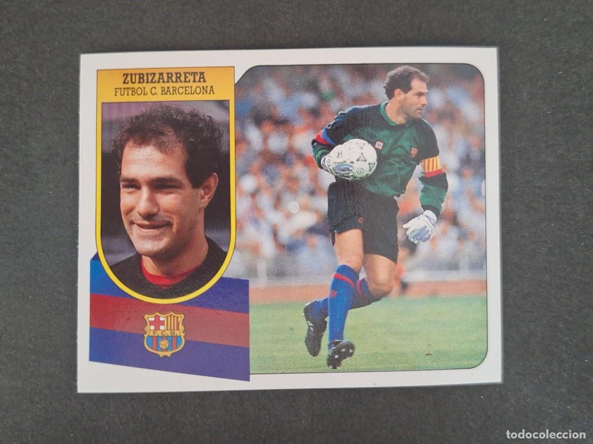 Cromos de Futebol: L3 ZUBIZARRETA F. C. BARCELONA LIGA ESTE 1991 1992 91 92 CARTON SIN PEGAR NUNCA PEGADO