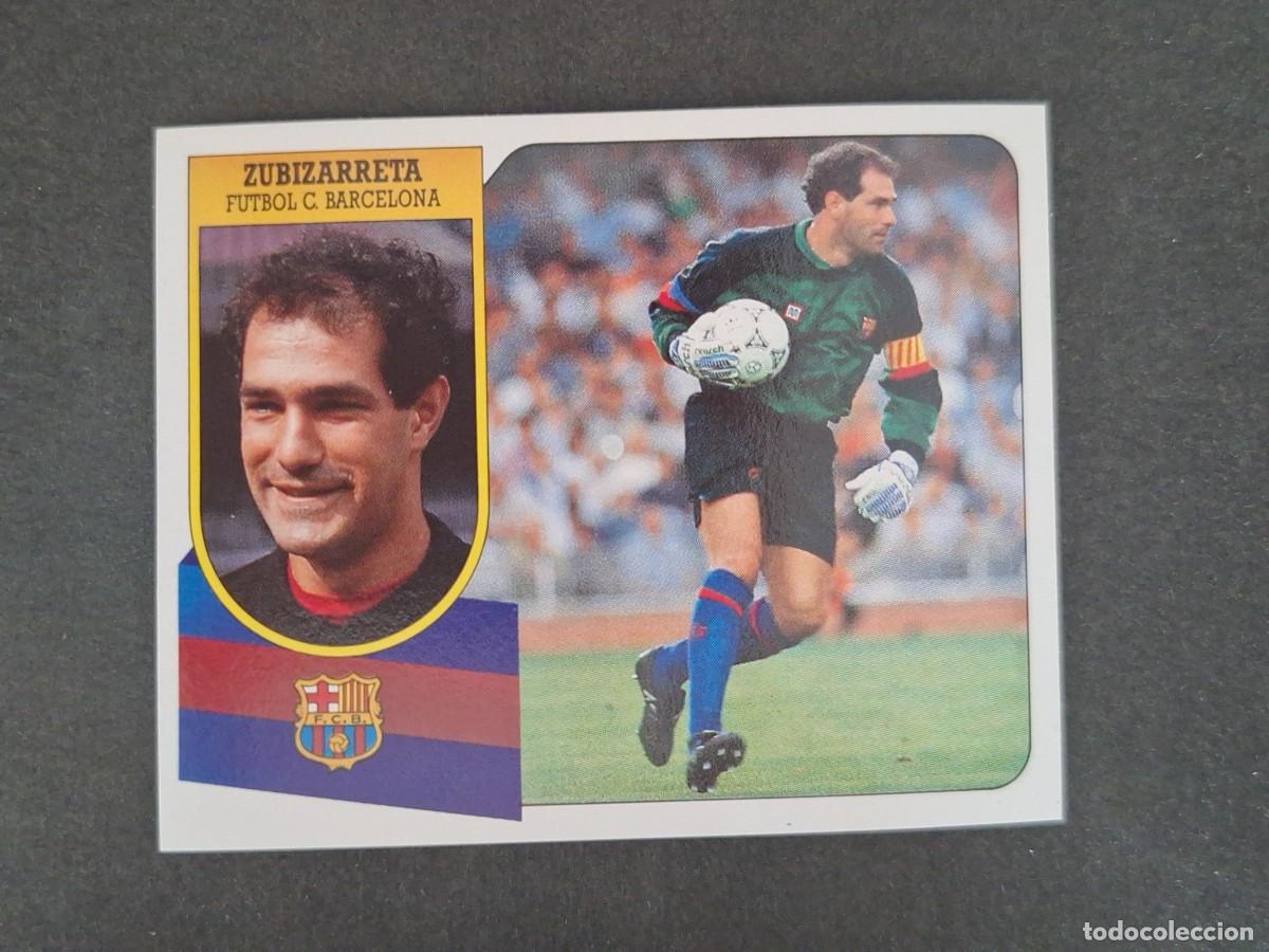 Fu&szlig;ball-Sticker: L3 ZUBIZARRETA F. C. BARCELONA LIGA ESTE 1991 1992 91 92 CARTON SIN PEGAR NUNCA PEGADO
