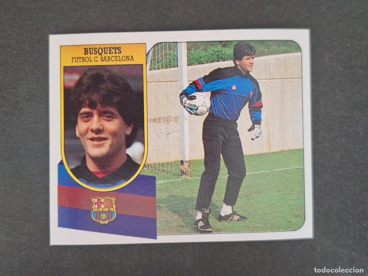 Fu&szlig;ball-Sticker: L3 BUSQUETS F. C. BARCELONA LIGA ESTE 1991 1992 91 92 CARTON SIN PEGAR NUNCA PEGADO
