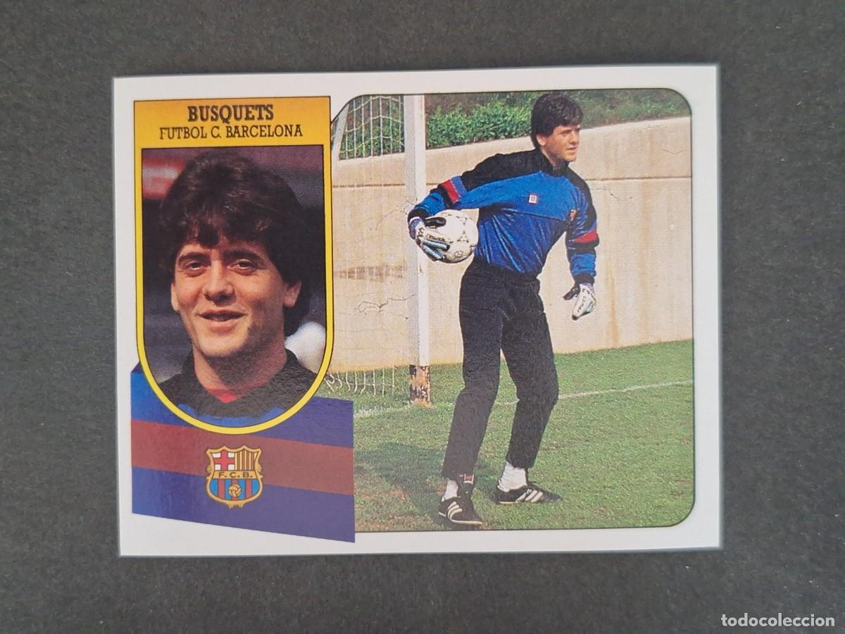 Fu&szlig;ball-Sticker: L3 BUSQUETS F. C. BARCELONA LIGA ESTE 1991 1992 91 92 CARTON SIN PEGAR NUNCA PEGADO