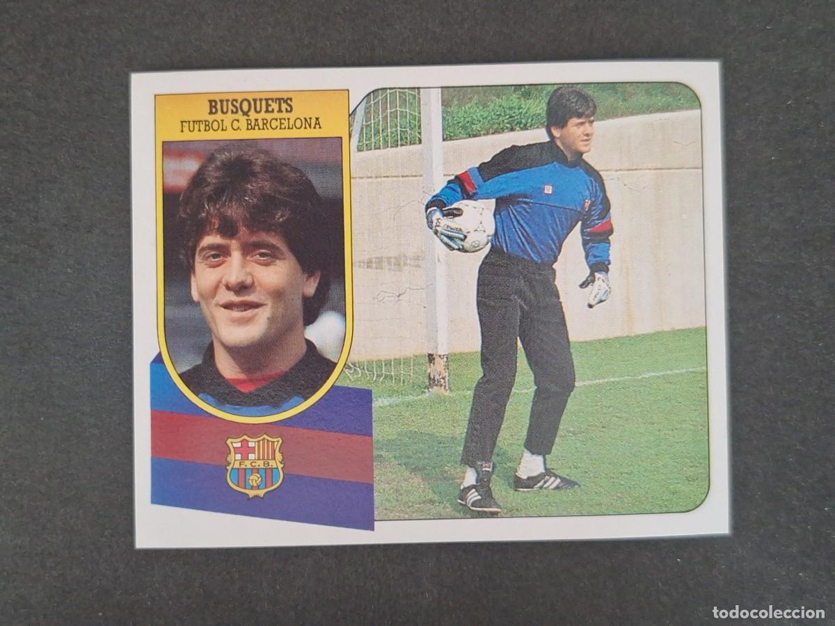 Cromos de f&uacute;tbol: L3 BUSQUETS F. C. BARCELONA LIGA ESTE 1991 1992 91 92 CARTON SIN PEGAR NUNCA PEGADO