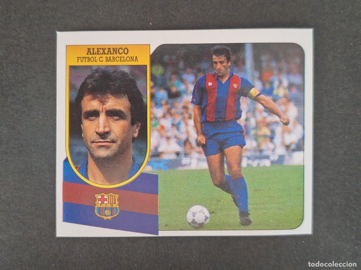 Cromos de f&uacute;tbol: L3 ALEXANCO F. C. BARCELONA LIGA ESTE 1991 1992 91 92 CARTON SIN PEGAR NUNCA PEGADO