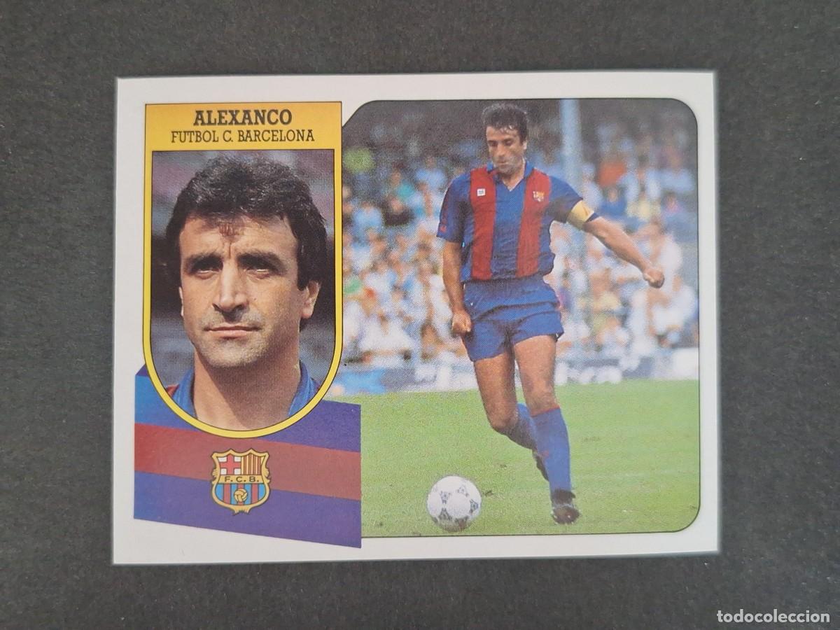 Cromos de f&uacute;tbol: L3 ALEXANCO F. C. BARCELONA LIGA ESTE 1991 1992 91 92 CARTON SIN PEGAR NUNCA PEGADO