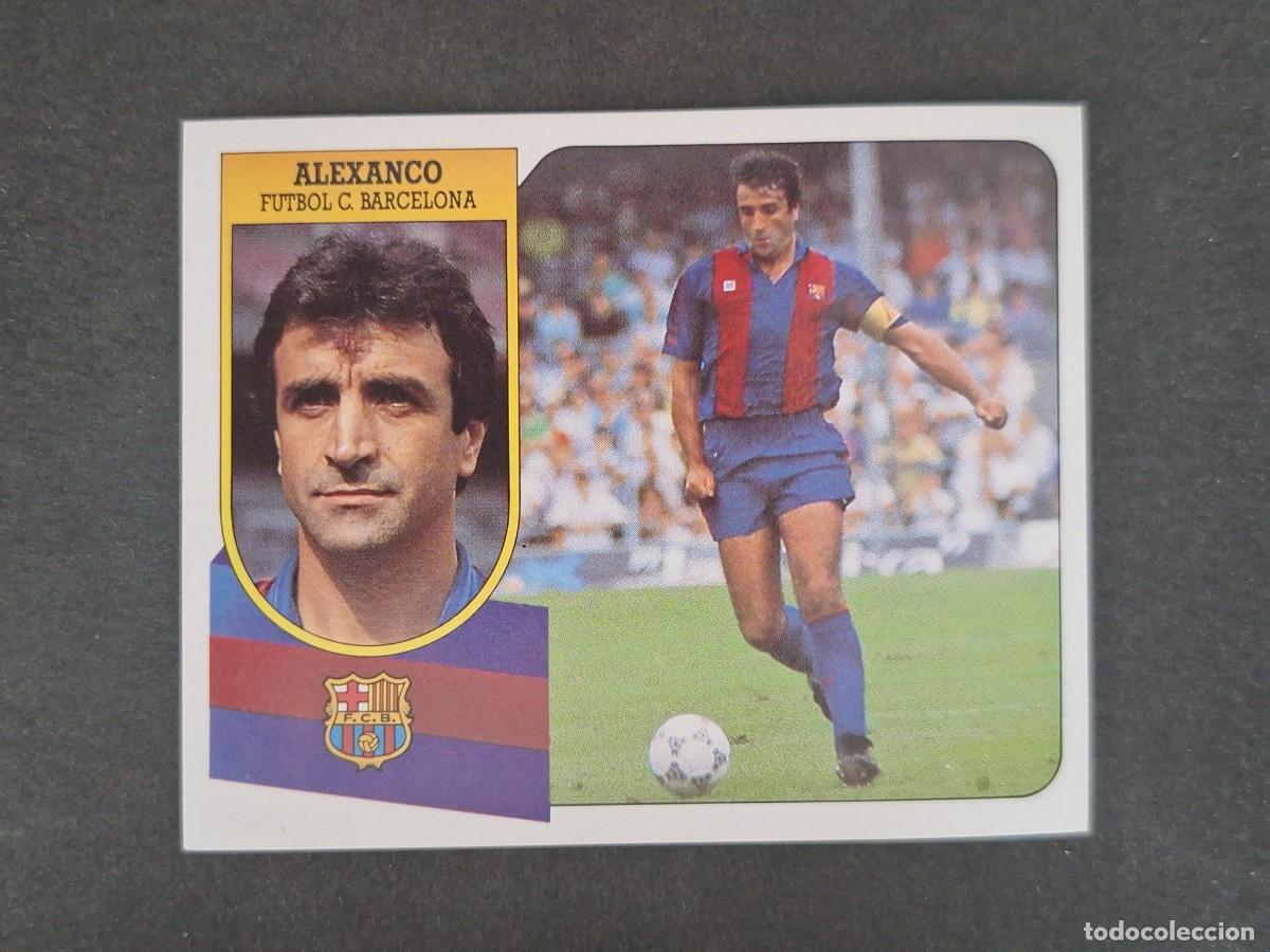Cromos de f&uacute;tbol: L3 ALEXANCO F. C. BARCELONA LIGA ESTE 1991 1992 91 92 CARTON SIN PEGAR NUNCA PEGADO
