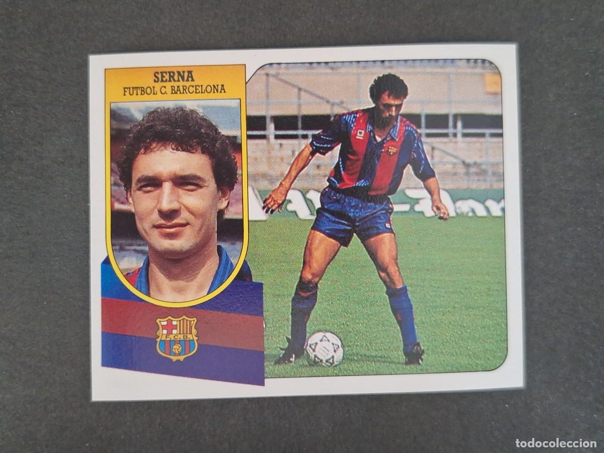 Football Stickers: L3 SERNA F. C. BARCELONA LIGA ESTE 1991 1992 91 92 CARTON SIN PEGAR NUNCA PEGADO