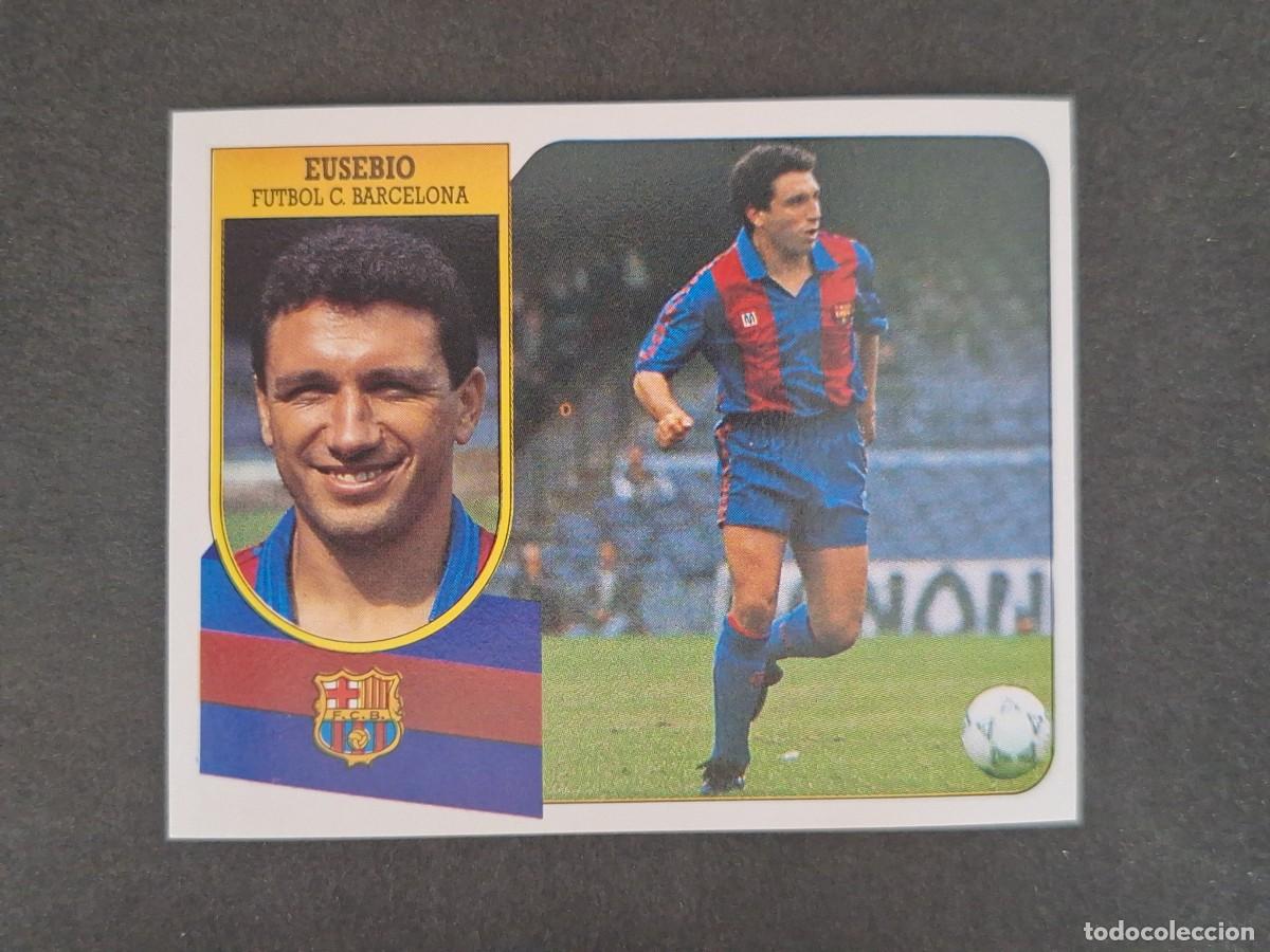 Fu&szlig;ball-Sticker: L3 EUSEBIO F. C. BARCELONA LIGA ESTE 1991 1992 91 92 CARTON SIN PEGAR NUNCA PEGADO