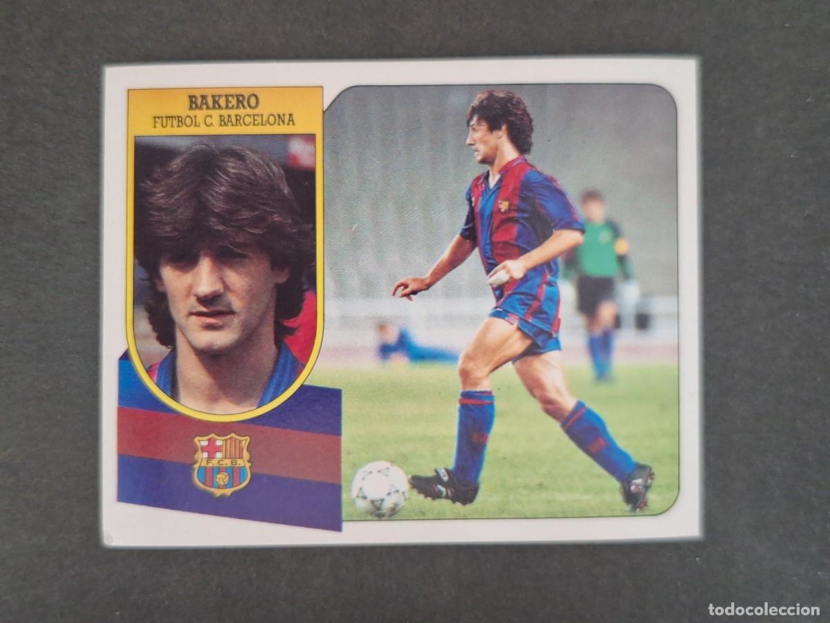 Cromos de f&uacute;tbol: L3 BAKERO F. C. BARCELONA LIGA ESTE 1991 1992 91 92 CARTON SIN PEGAR NUNCA PEGADO
