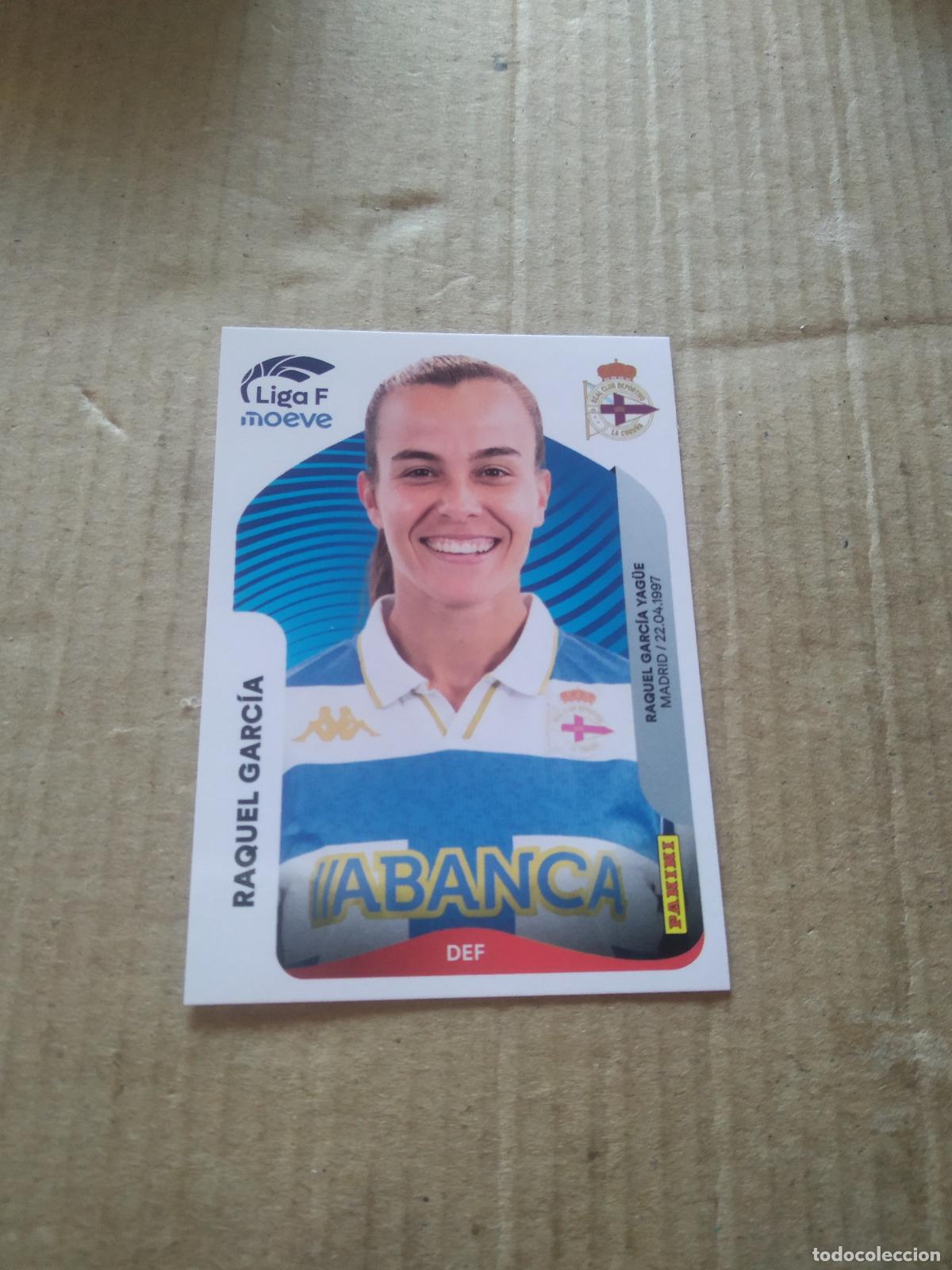 Cromos de f&uacute;tbol: 128 RAQUEL GARCIA DEPORTIVO CORU&Ntilde;A CROMO FUTBOL PANINI LIGA FEMENINA 2025-2026 LIGA F 25-26