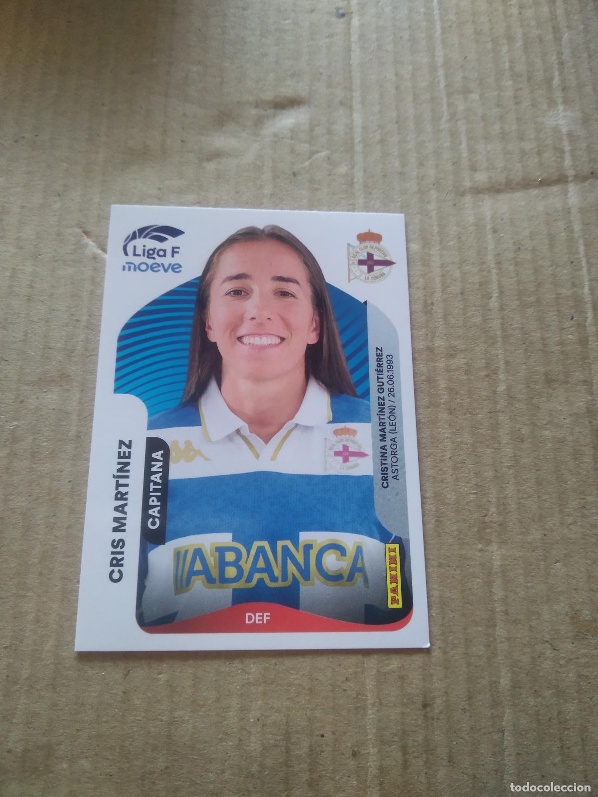Cromos de f&uacute;tbol: 129A CRIS MARTINEZ DEPORTIVO CORU&Ntilde;A CROMO FUTBOL PANINI LIGA FEMENINA 2025-2026 LIGA F 25-26