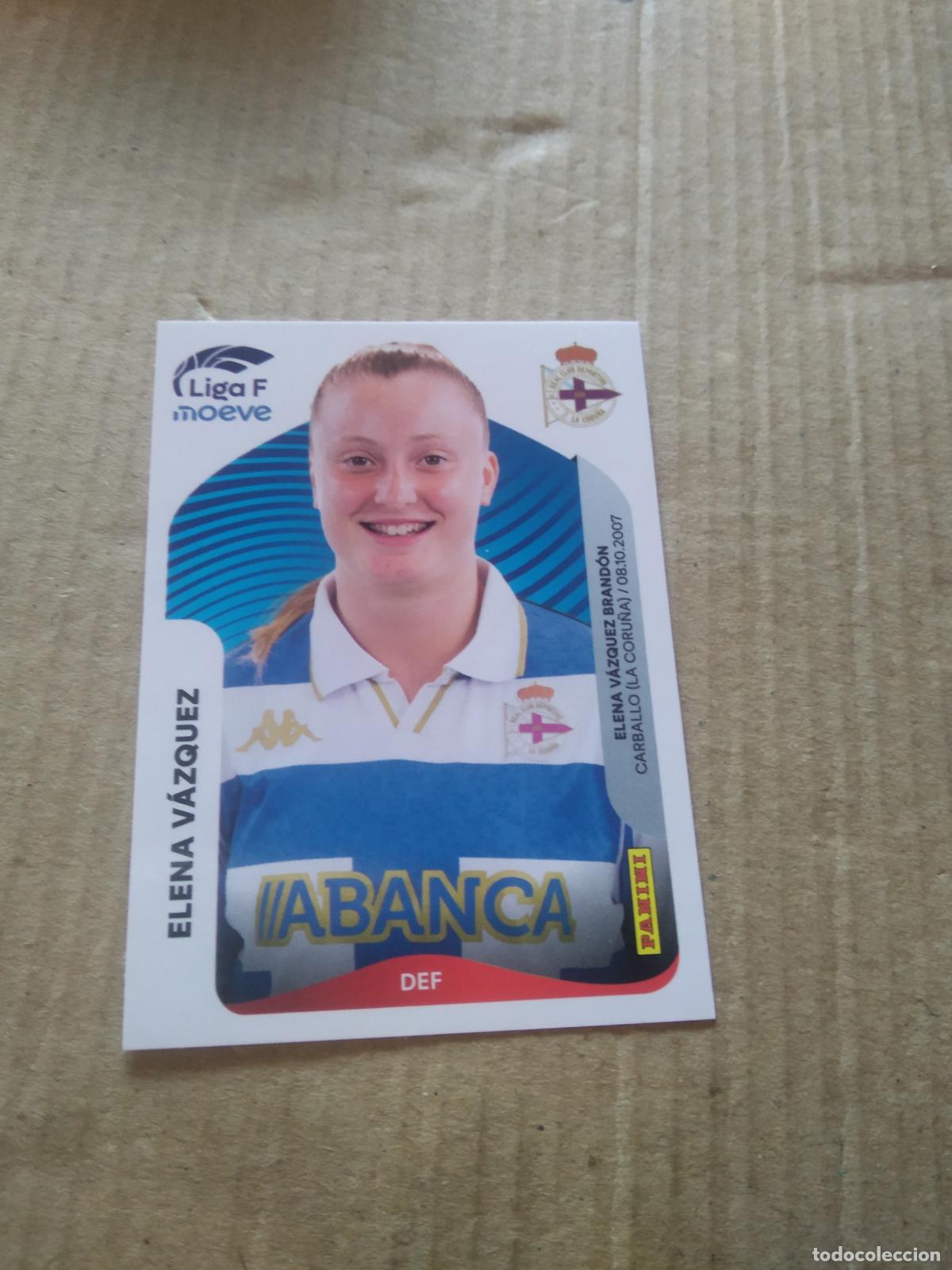 Cromos de f&uacute;tbol: 129B ELENA VAZQUEZ DEPORTIVO CORU&Ntilde;A CROMO FUTBOL PANINI LIGA FEMENINA 2025-2026 LIGA F 25-26