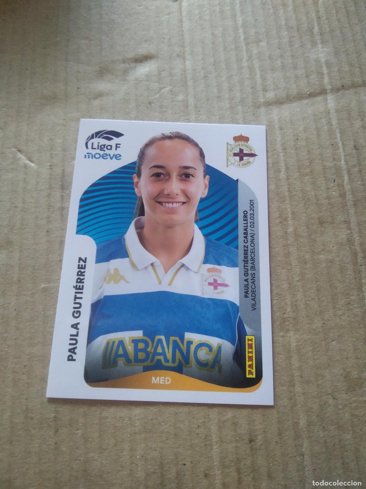 Cromos de f&uacute;tbol: 133 PAULA GUTIERREZ DEPORTIVO CORU&Ntilde;A CROMO FUTBOL PANINI LIGA FEMENINA 2025-2026 LIGA F 25-26