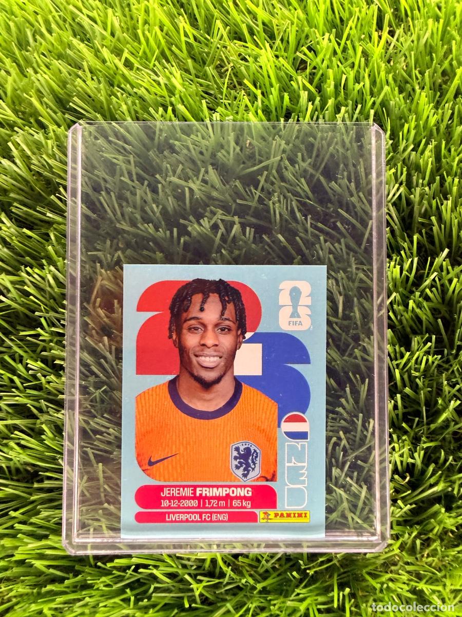 Cromos de f&uacute;tbol: N&ordm; NED8 Jeremie Frimpong Pa&iacute;ses Bajos Mundial 2026 Stickers