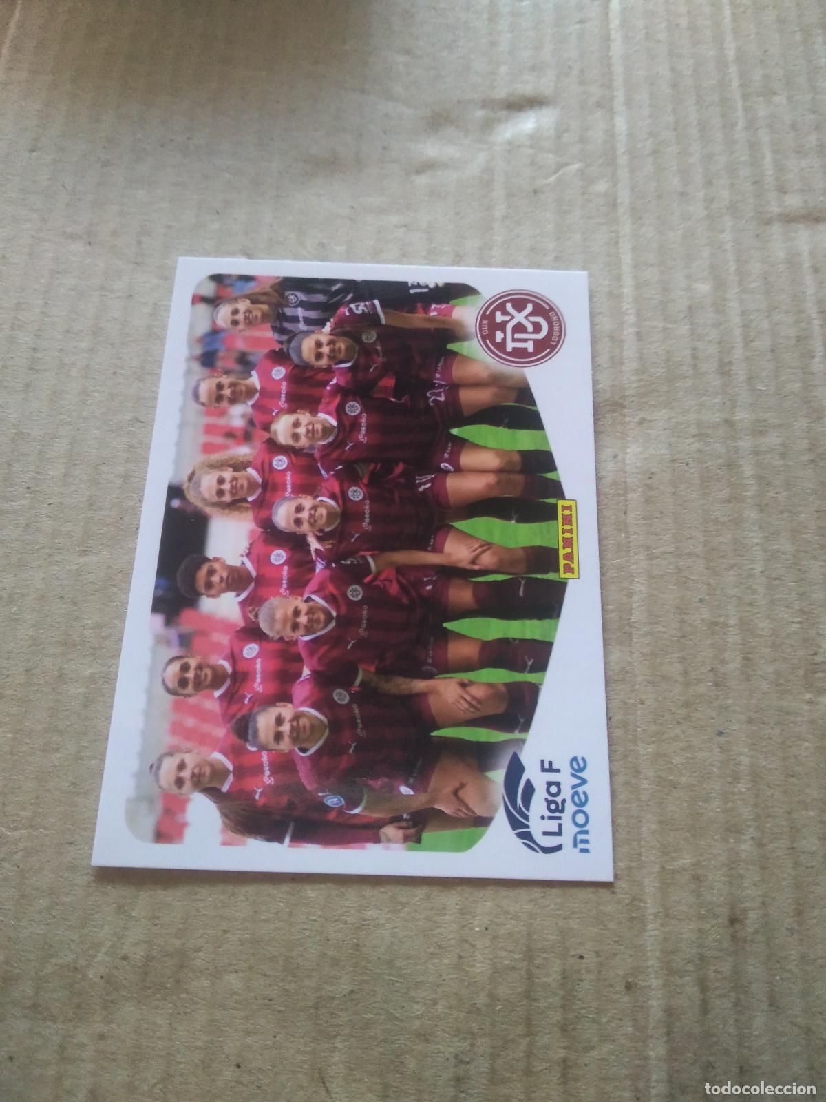 Cromos de f&uacute;tbol: 143 EQUIPO PLANTILLA DUX LOGRO&Ntilde;O CROMO FUTBOL PANINI LIGA FEMENINA 2025-2026 LIGA F 25-26