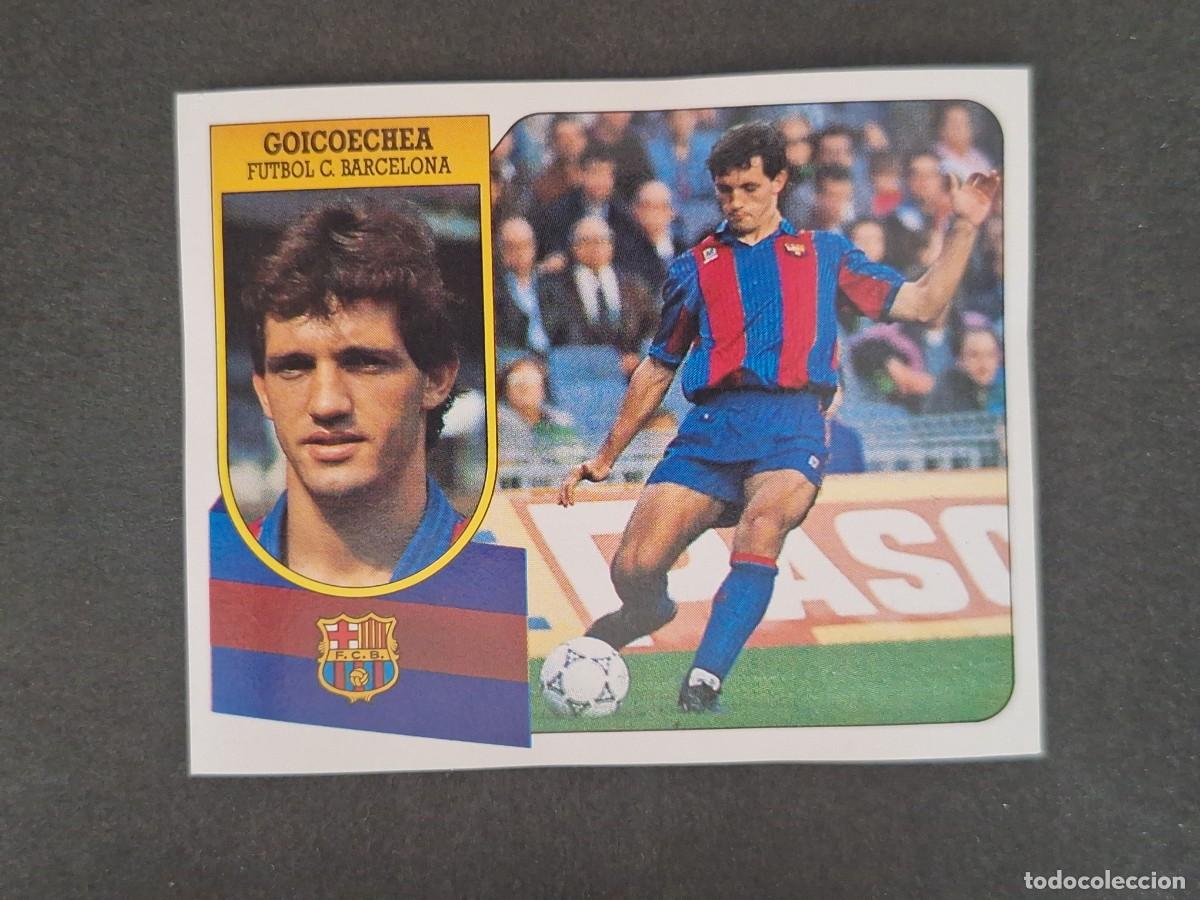 Football Stickers: L3 GOICOECHEA F. C. BARCELONA LIGA ESTE 1991 1992 91 92 CARTON SIN PEGAR NUNCA PEGADO