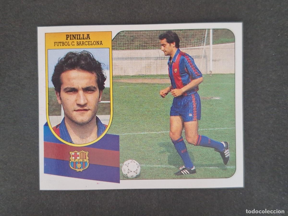 Cromos de f&uacute;tbol: L3 PINILLA F. C. BARCELONA LIGA ESTE 1991 1992 91 92 CARTON SIN PEGAR NUNCA PEGADO