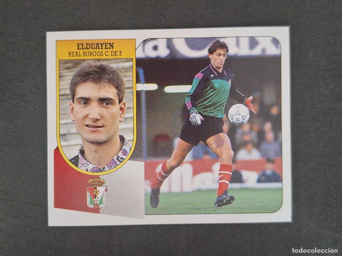 Cromos de Futebol: L3 ELDUAYEN BURGOS C. F. LIGA ESTE 1991 1992 91 92 CARTON SIN PEGAR NUNCA PEGADO