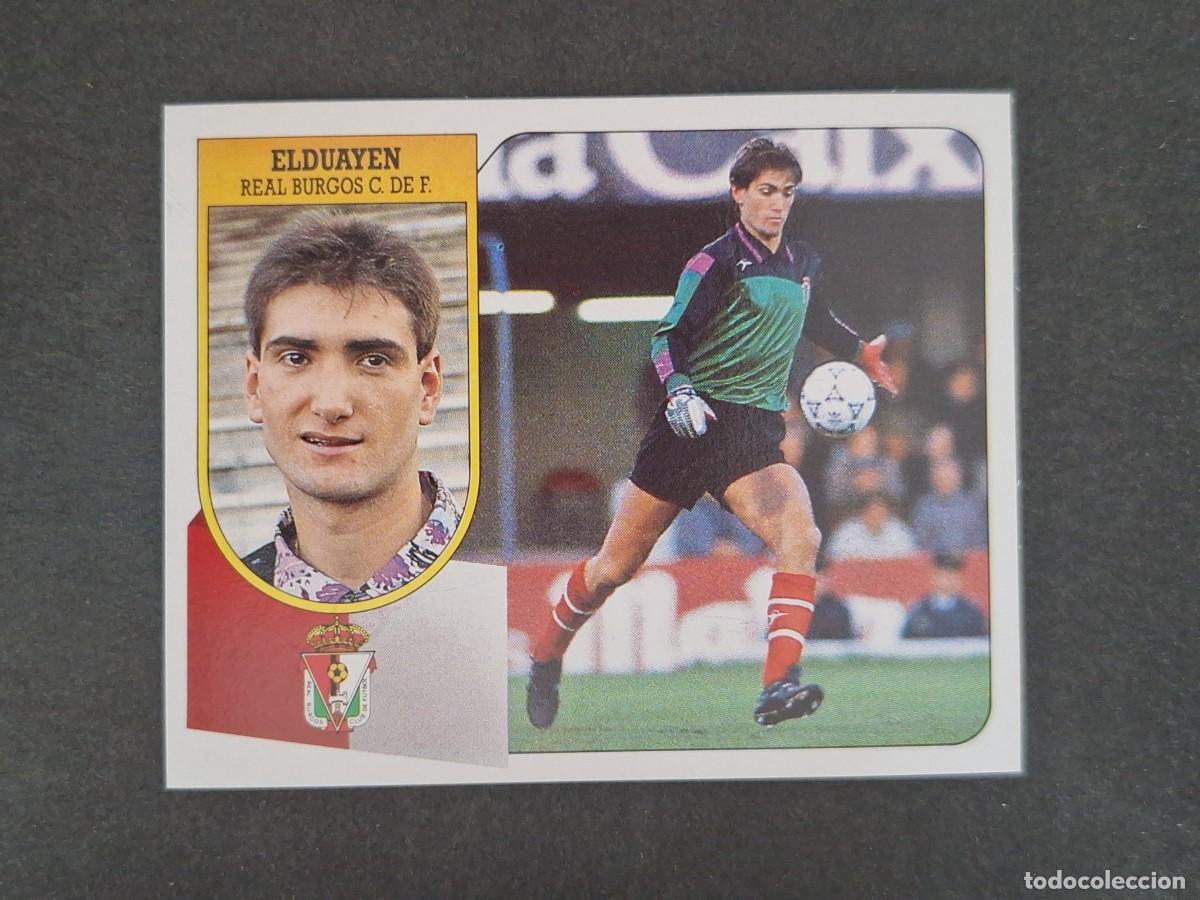 Cromos de Futebol: L3 ELDUAYEN BURGOS C. F. LIGA ESTE 1991 1992 91 92 CARTON SIN PEGAR NUNCA PEGADO