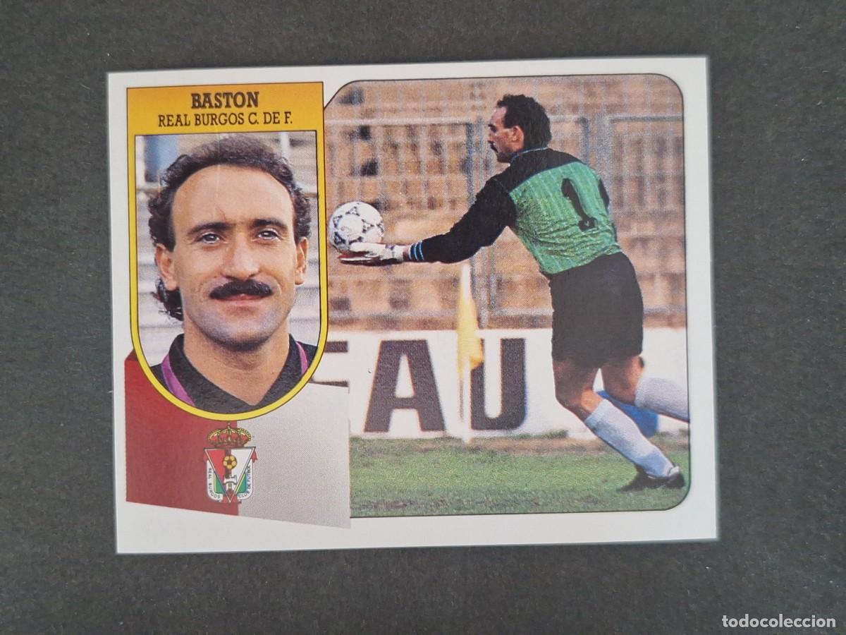 Cromos de Futebol: L3 BASTON BURGOS C. F. LIGA ESTE 1991 1992 91 92 CARTON SIN PEGAR NUNCA PEGADO