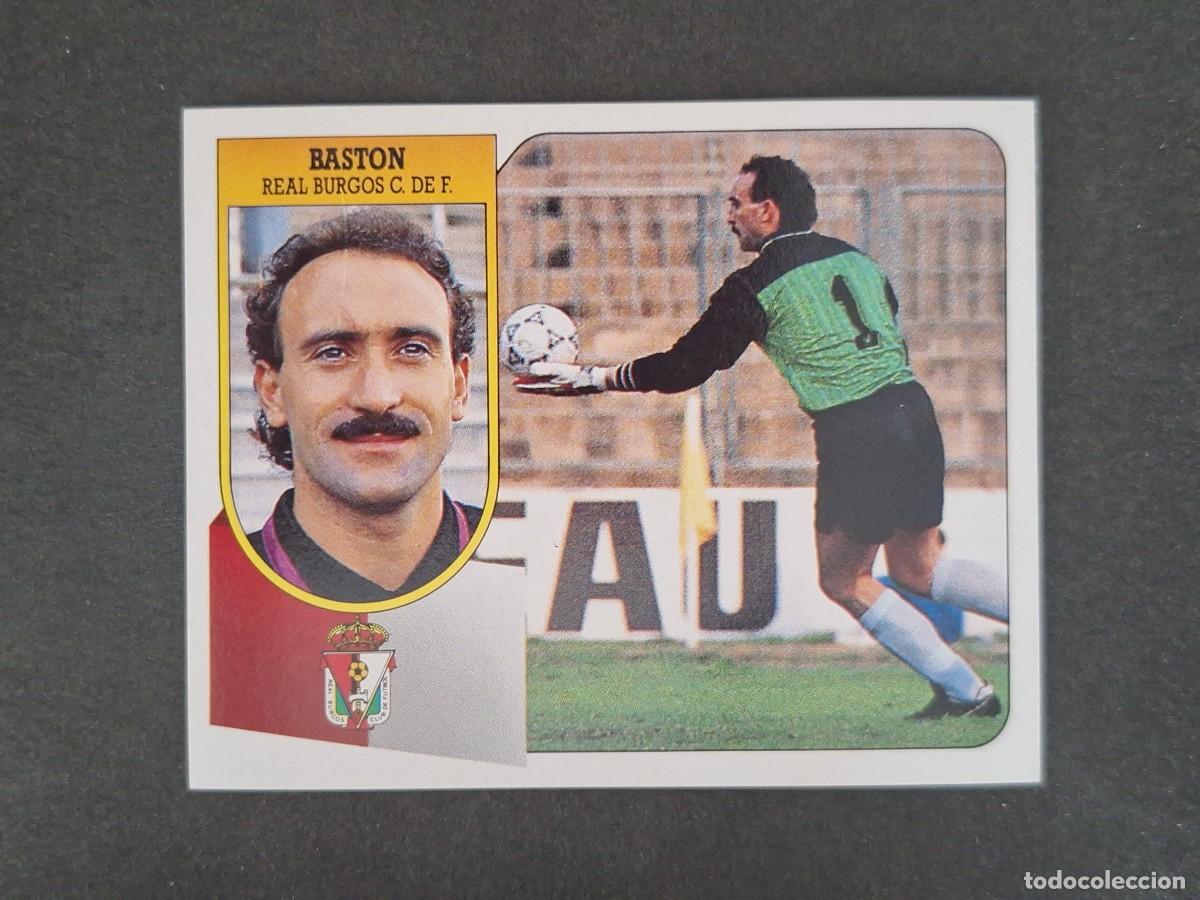Cartes &agrave; collectionner de Football: L3 BASTON BURGOS C. F. LIGA ESTE 1991 1992 91 92 CARTON SIN PEGAR NUNCA PEGADO
