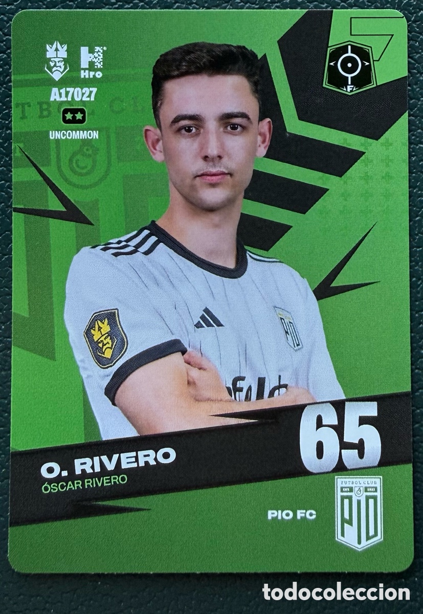 Fu&szlig;ball-Sticker: A17027 OSCAR RIVERO PIO FC FICHAS ALBUM KINGS LEAGUE INFOJOBS 2024 KOLEX