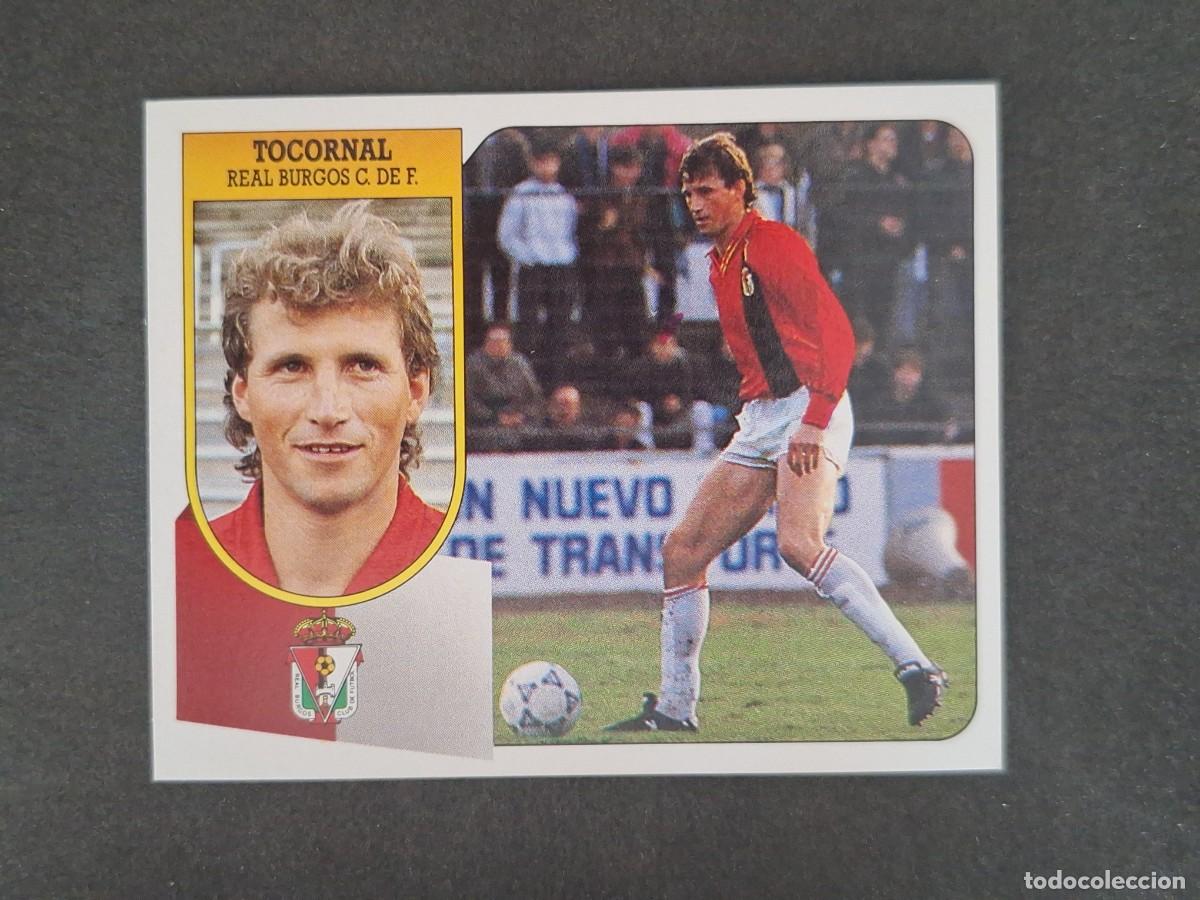 Cromos de f&uacute;tbol: L3 TOCORNAL BURGOS C. F. LIGA ESTE 1991 1992 91 92 CARTON SIN PEGAR NUNCA PEGADO