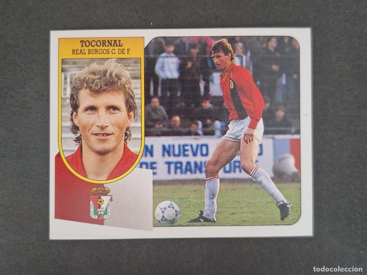 Cromos de f&uacute;tbol: L3 TOCORNAL BURGOS C. F. LIGA ESTE 1991 1992 91 92 CARTON SIN PEGAR NUNCA PEGADO