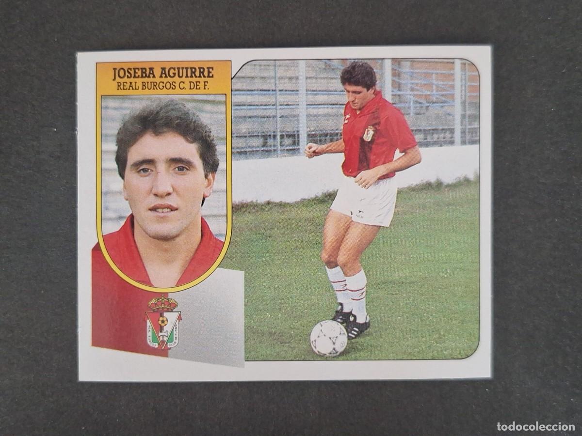 Cromos de f&uacute;tbol: L3 JOSEBA AGUIRRE BURGOS C. F. LIGA ESTE 1991 1992 91 92 CARTON SIN PEGAR NUNCA PEGADO