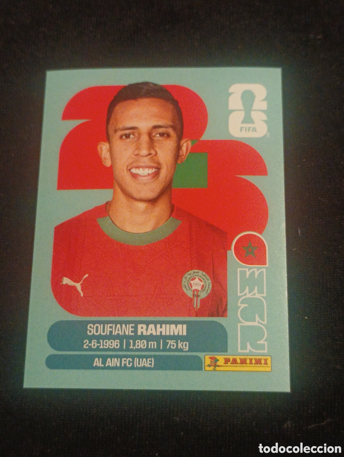 Cromos de f&uacute;tbol: mundial panini 2026 soufiane rahimi