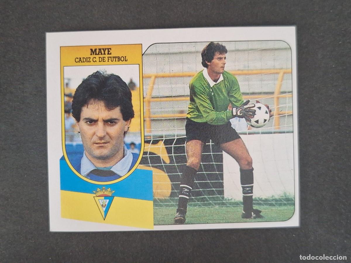 Cromos de f&uacute;tbol: L3 MAYE CADIZ C. F. LIGA ESTE 1991 1992 91 92 CARTON SIN PEGAR NUNCA PEGADO