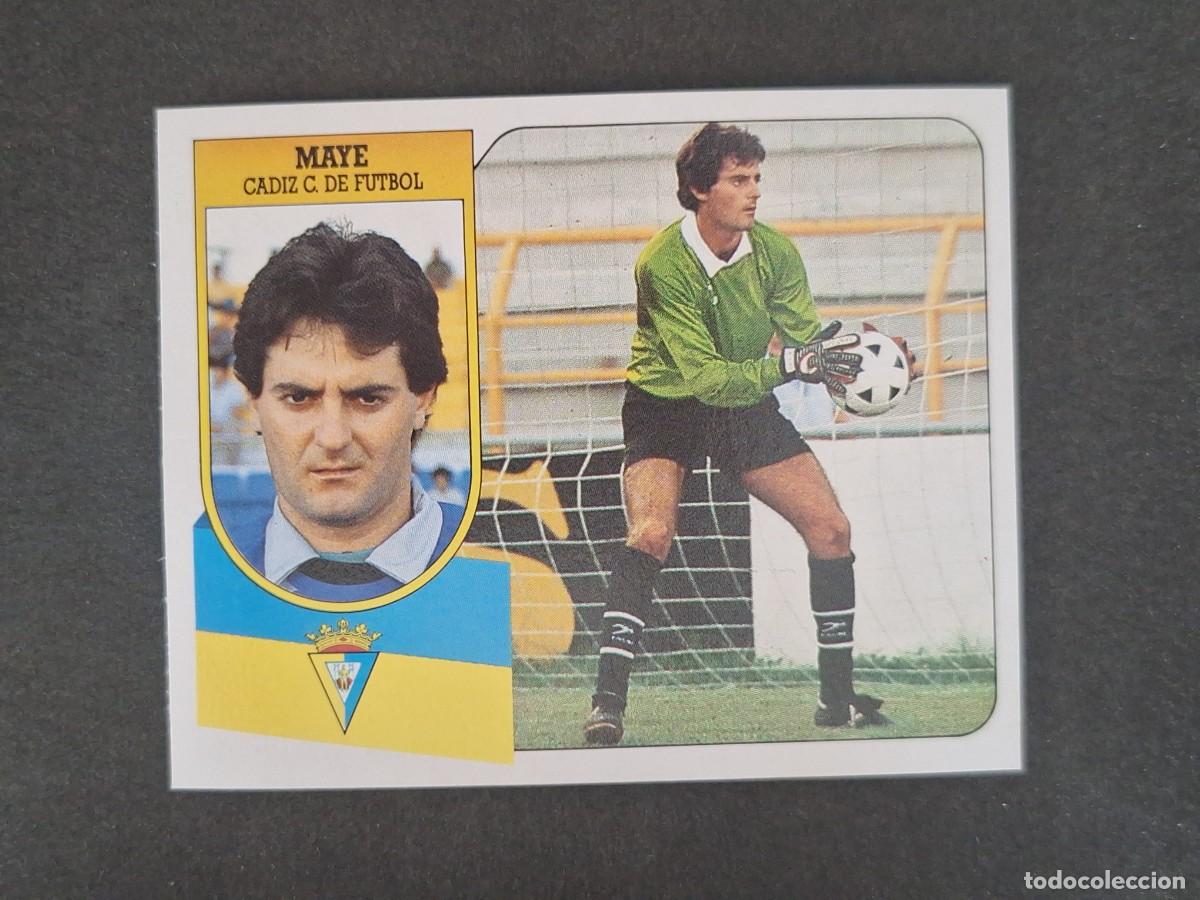 Cromos de f&uacute;tbol: L3 MAYE CADIZ C. F. LIGA ESTE 1991 1992 91 92 CARTON SIN PEGAR NUNCA PEGADO