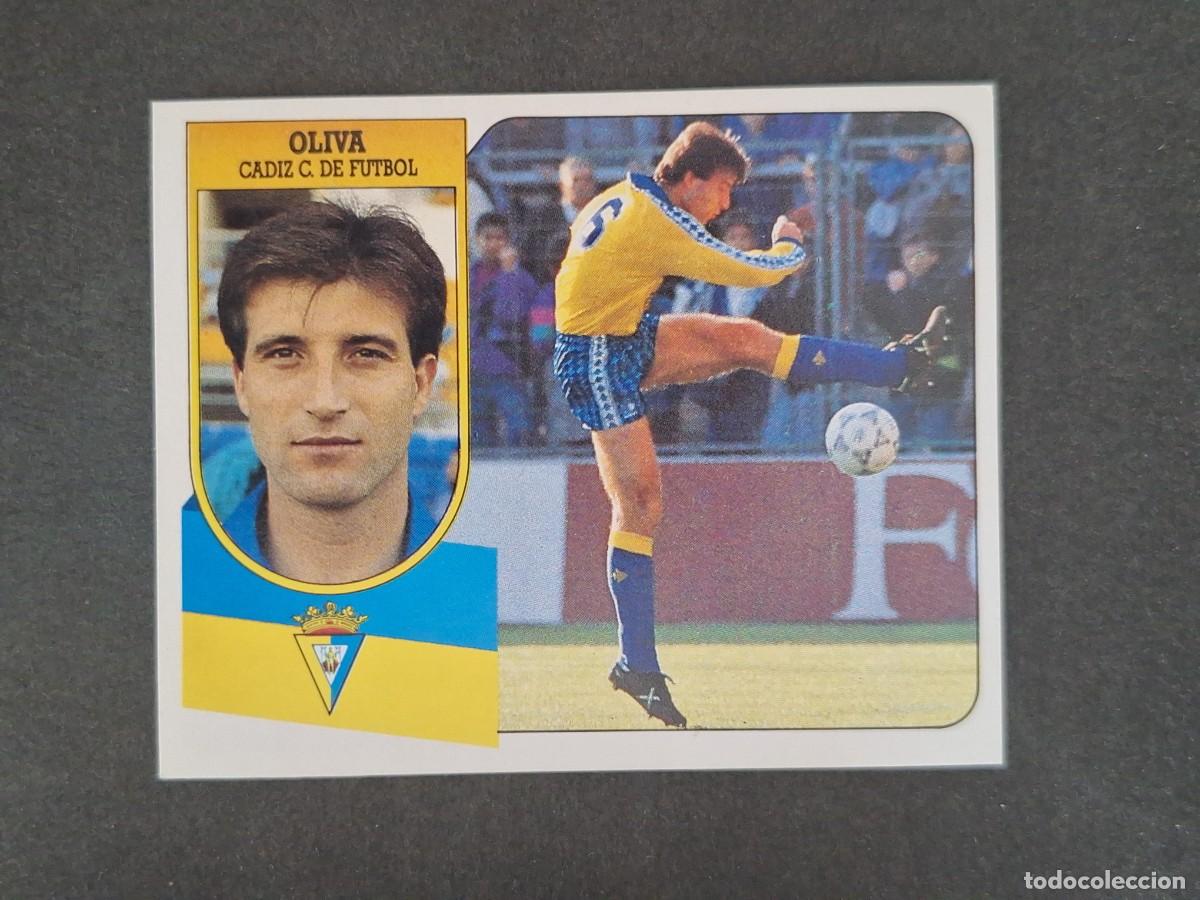 Cartes &agrave; collectionner de Football: L3 OLIVA CADIZ C. F. LIGA ESTE 1991 1992 91 92 CARTON SIN PEGAR NUNCA PEGADO