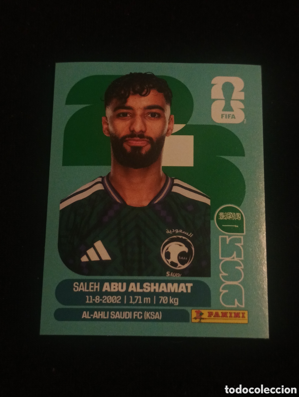 Cromos de f&uacute;tbol: mundial panini 2026 saleh abu alshamat