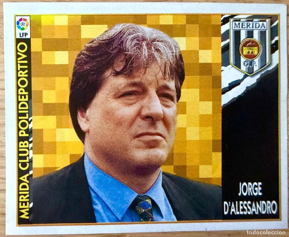 Cromos de f&uacute;tbol: ENTRENADOR JORGE D&acute;ALESSANDRO MERIDA 97 98 1997 1998 LIGA EDICIONES ESTE RECORTADO STICKER
