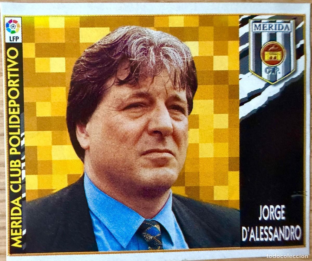 Cromos de f&uacute;tbol: ENTRENADOR JORGE D&acute;ALESSANDRO MERIDA 97 98 1997 1998 LIGA EDICIONES ESTE RECORTADO STICKER