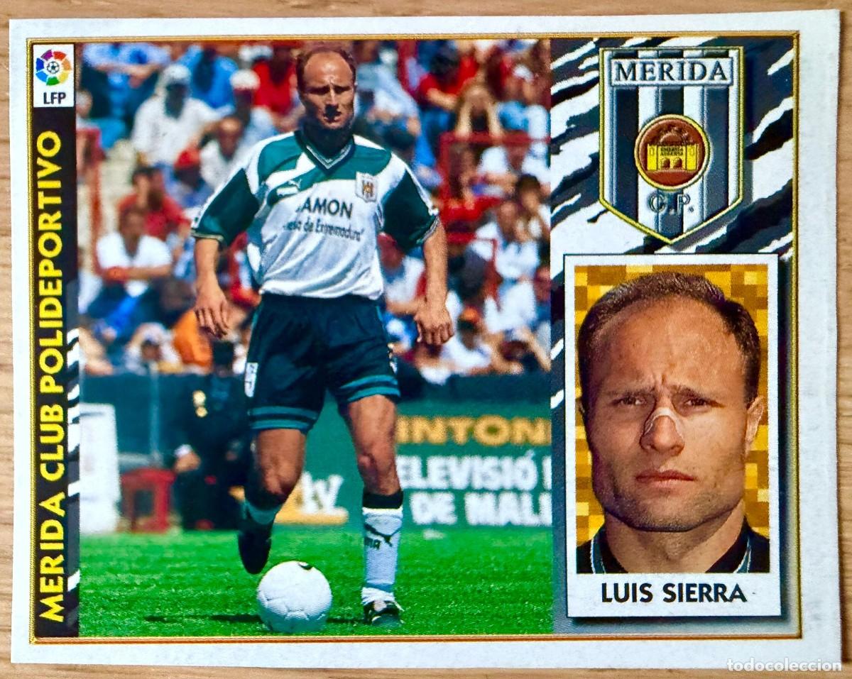 Cromos de f&uacute;tbol: LUIS SIERRA MERIDA 97 98 1997 1998 LIGA EDICIONES ESTE RECORTADO STICKER