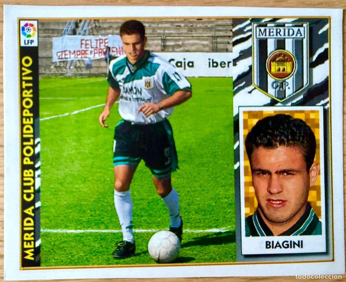 Cromos de f&uacute;tbol: BIAGINI COLOCA MERIDA 97 98 1997 1998 LIGA EDICIONES ESTE RECORTADO STICKER
