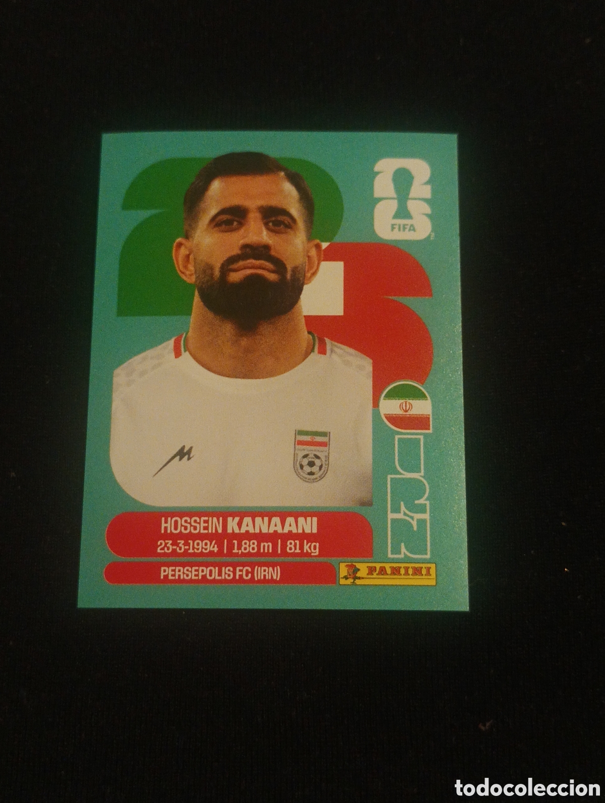Cromos de f&uacute;tbol: mundial panini 2026 hossein kanaani