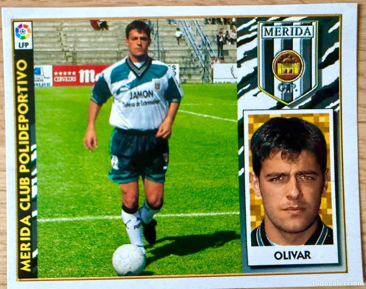 Cromos de f&uacute;tbol: OLIVAR BAJA MERIDA 97 98 1997 1998 LIGA EDICIONES ESTE RECORTADO STICKER
