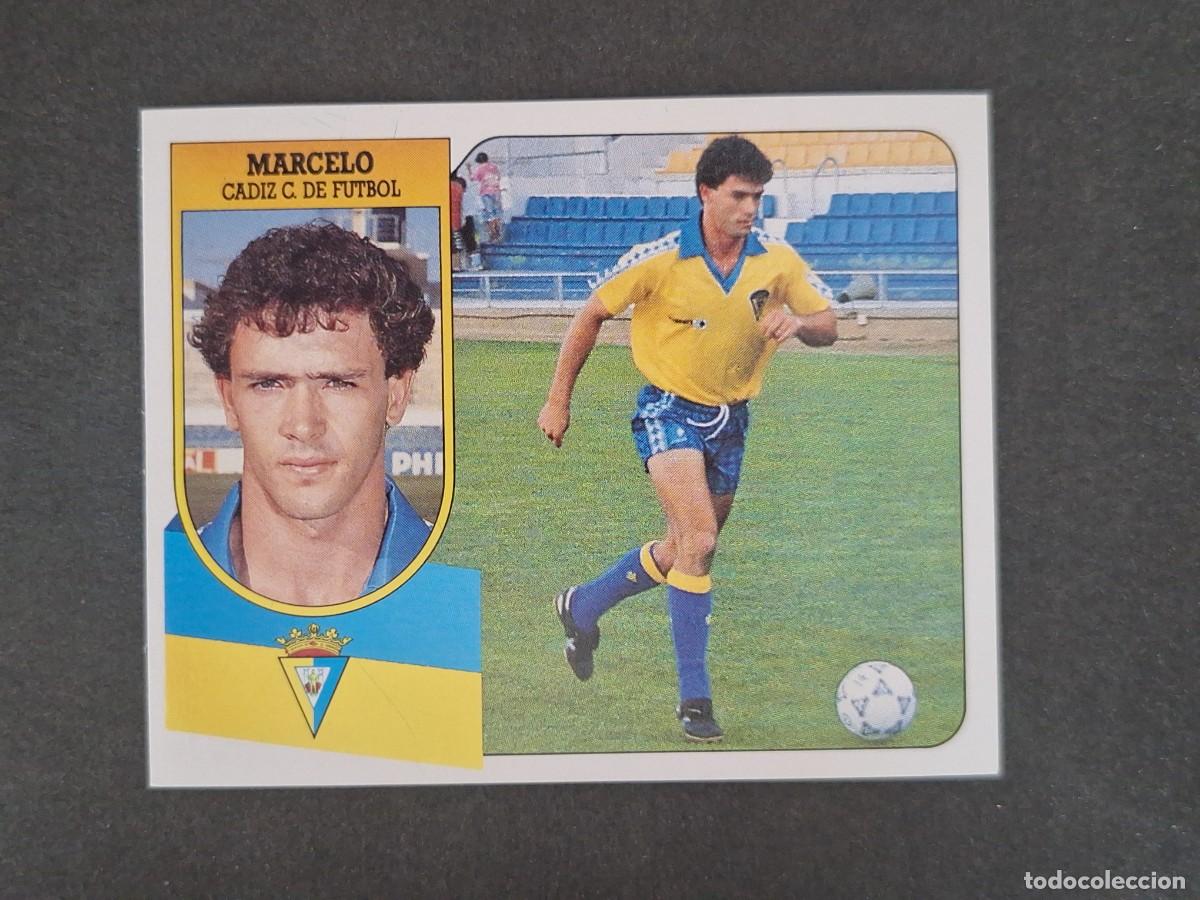 Cromos de f&uacute;tbol: L3 MARCELO CADIZ C. F. LIGA ESTE 1991 1992 91 92 CARTON SIN PEGAR NUNCA PEGADO