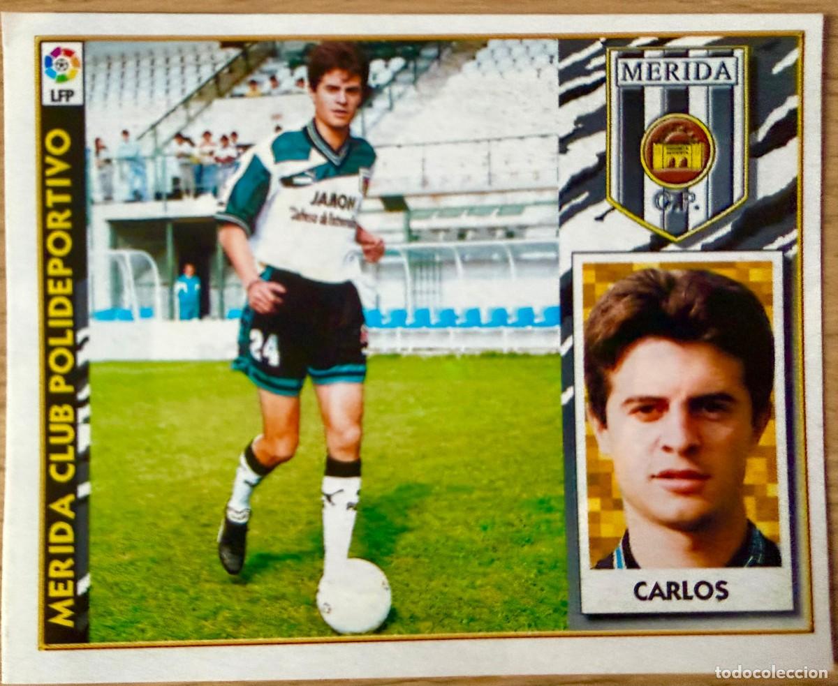Cromos de f&uacute;tbol: CARLOS BAJA MERIDA 97 98 1997 1998 LIGA EDICIONES ESTE RECORTADO STICKER