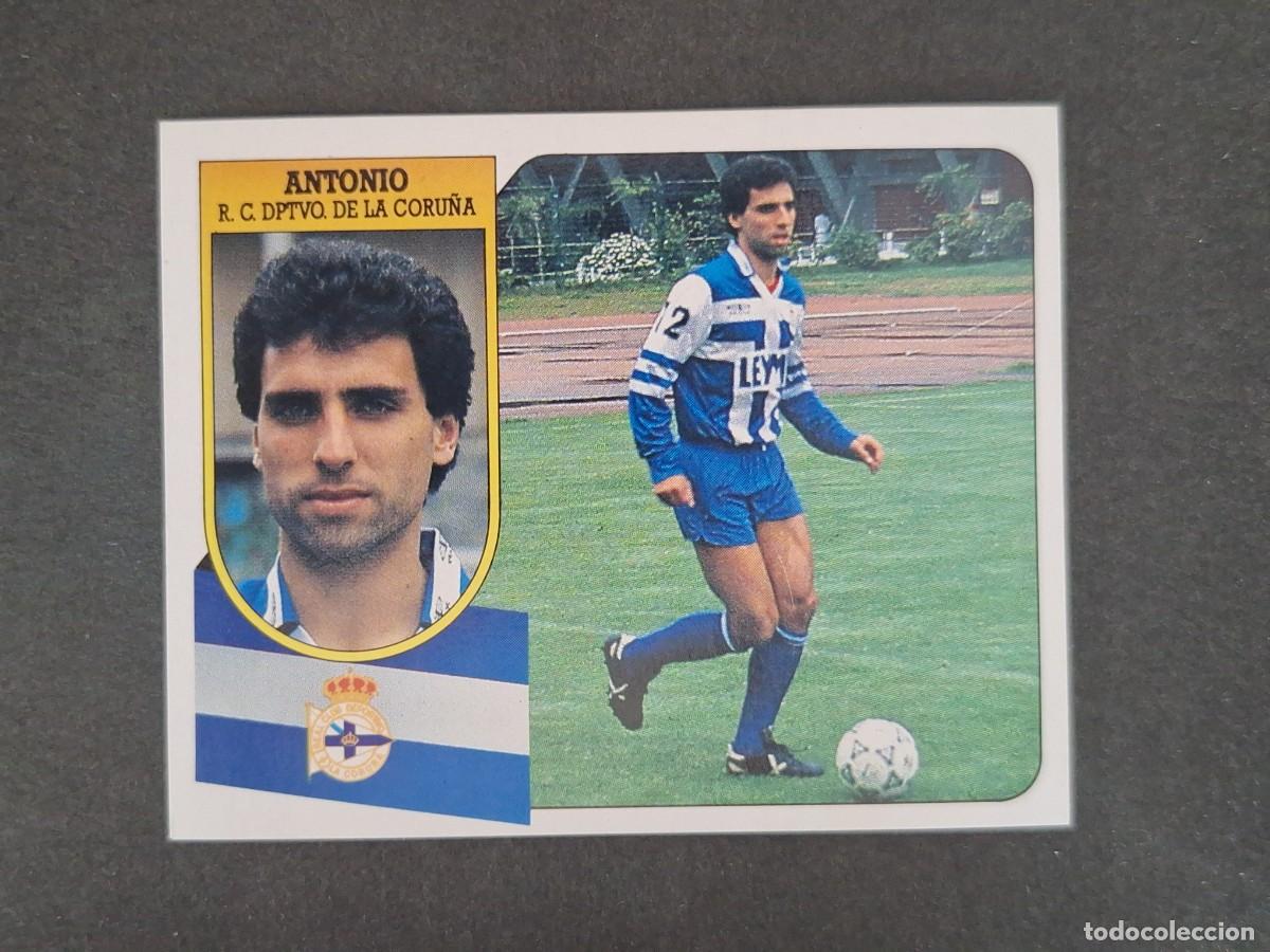 Cromos de f&uacute;tbol: L3 ANTONIO DEPORTIVO DE LA CORU&Ntilde;A LIGA ESTE 1991 1992 91 92 CARTON SIN PEGAR NUNCA PEGADO