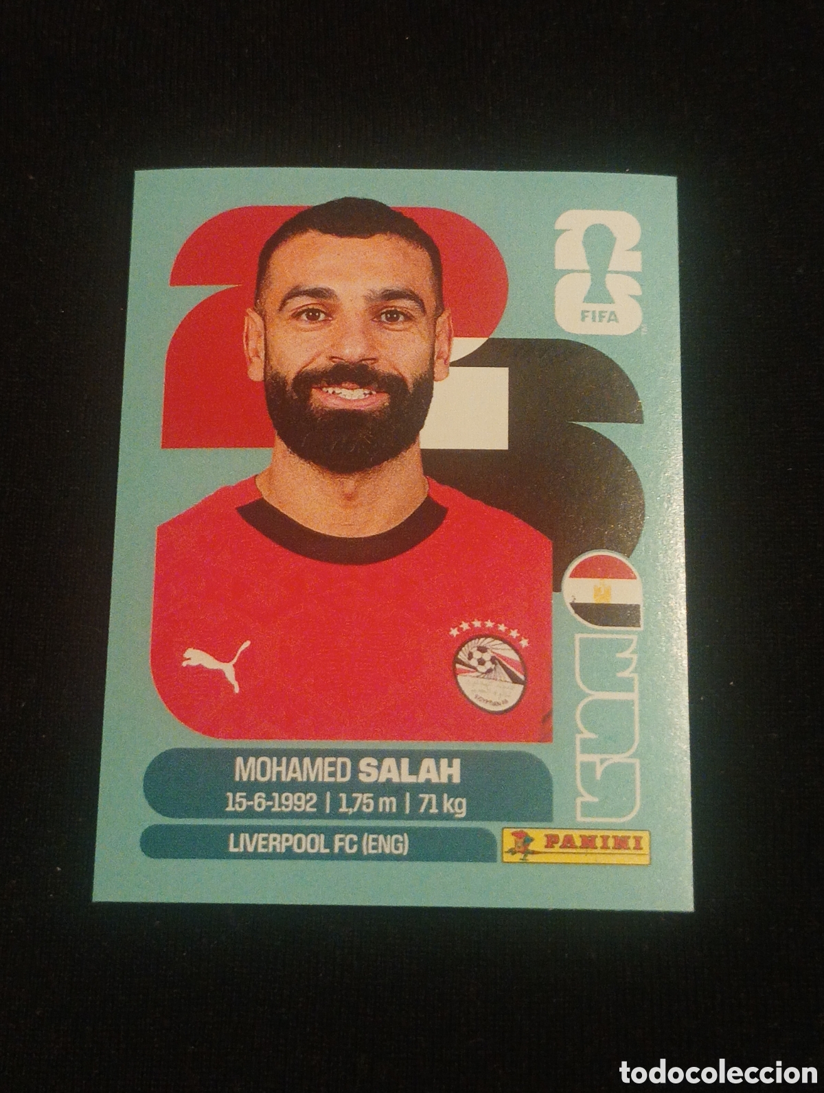 Cromos de f&uacute;tbol: mundial panini 2026 Mohamed salah