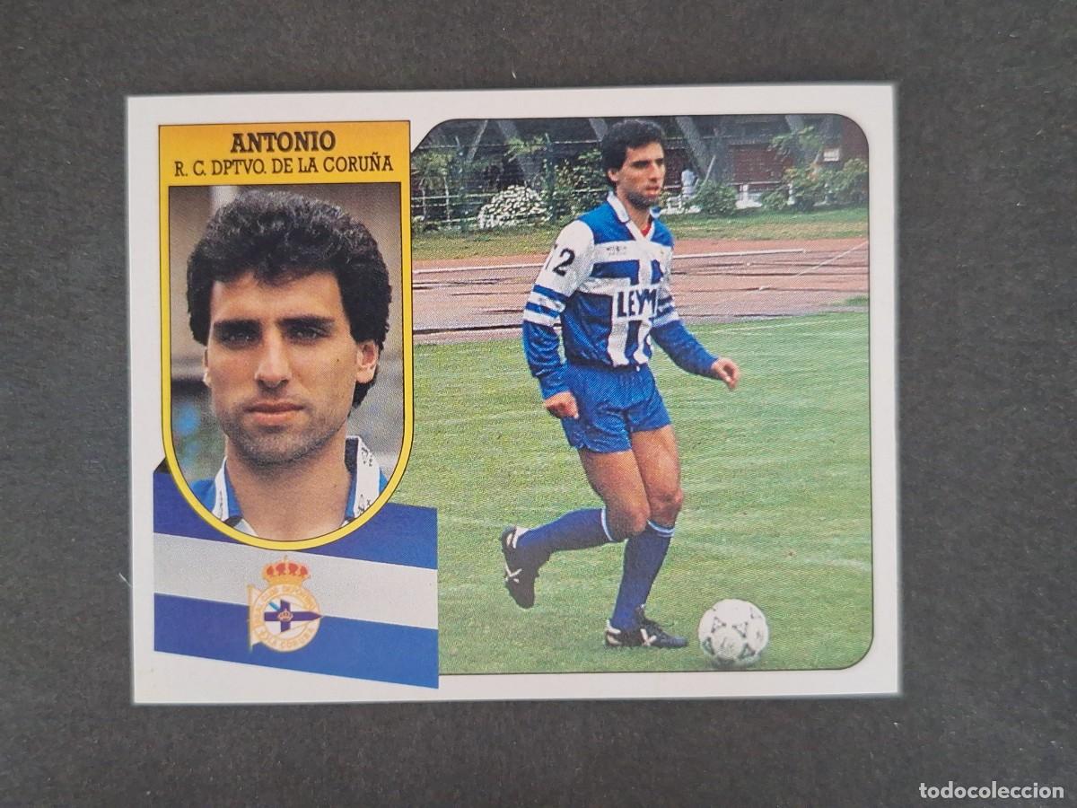 Cromos de f&uacute;tbol: L3 ANTONIO DEPORTIVO DE LA CORU&Ntilde;A LIGA ESTE 1991 1992 91 92 CARTON SIN PEGAR NUNCA PEGADO