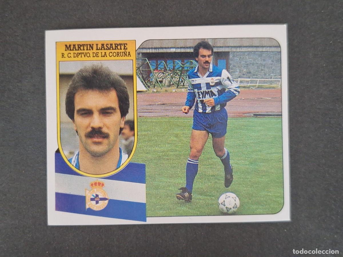 Cromos de f&uacute;tbol: L3 MARTIN LASARTE DEPORTIVO DE LA CORU&Ntilde;A LIGA ESTE 1991 1992 91 92 CARTON SIN PEGAR NUNCA PEGADO